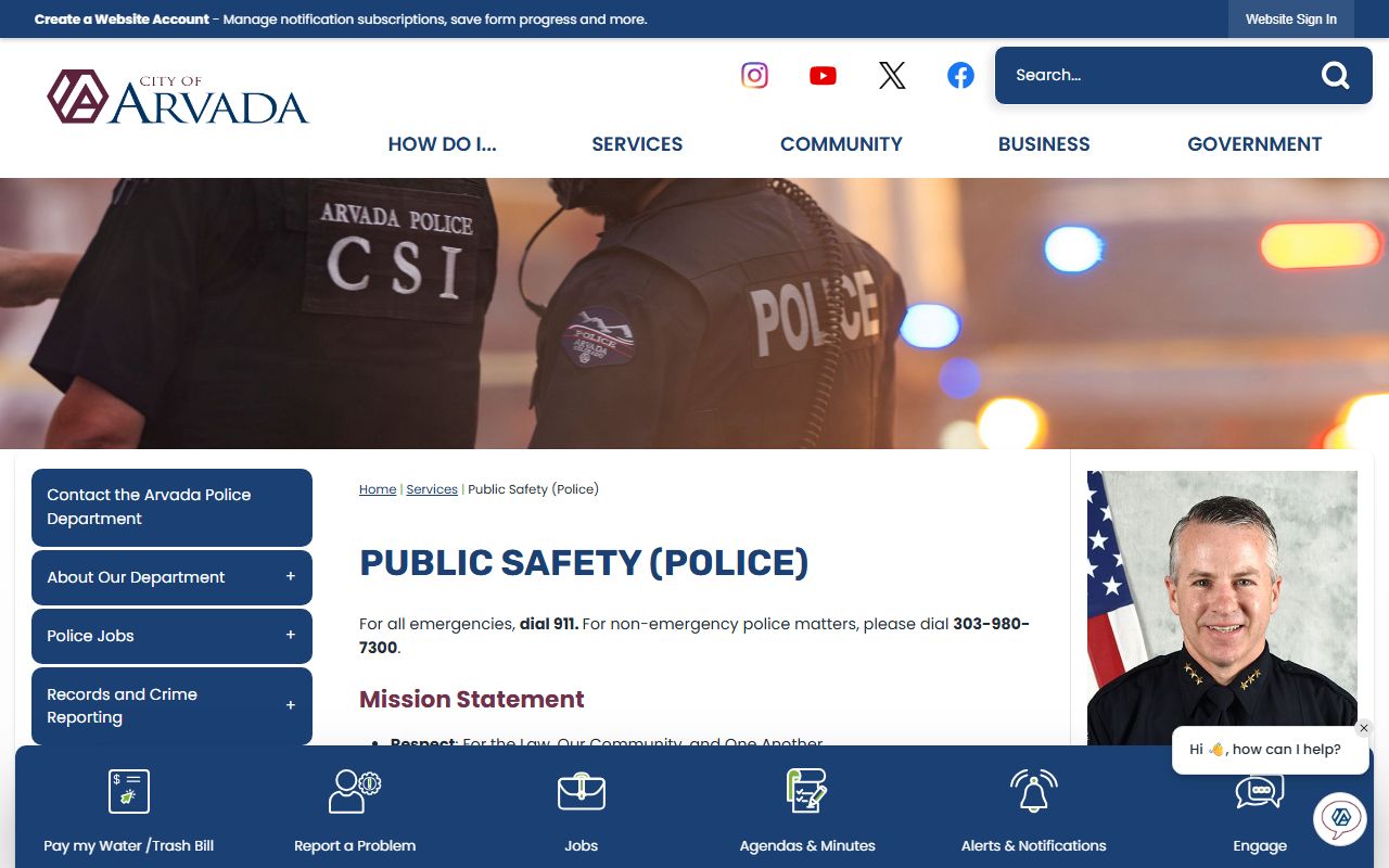 Arvada Police Department building