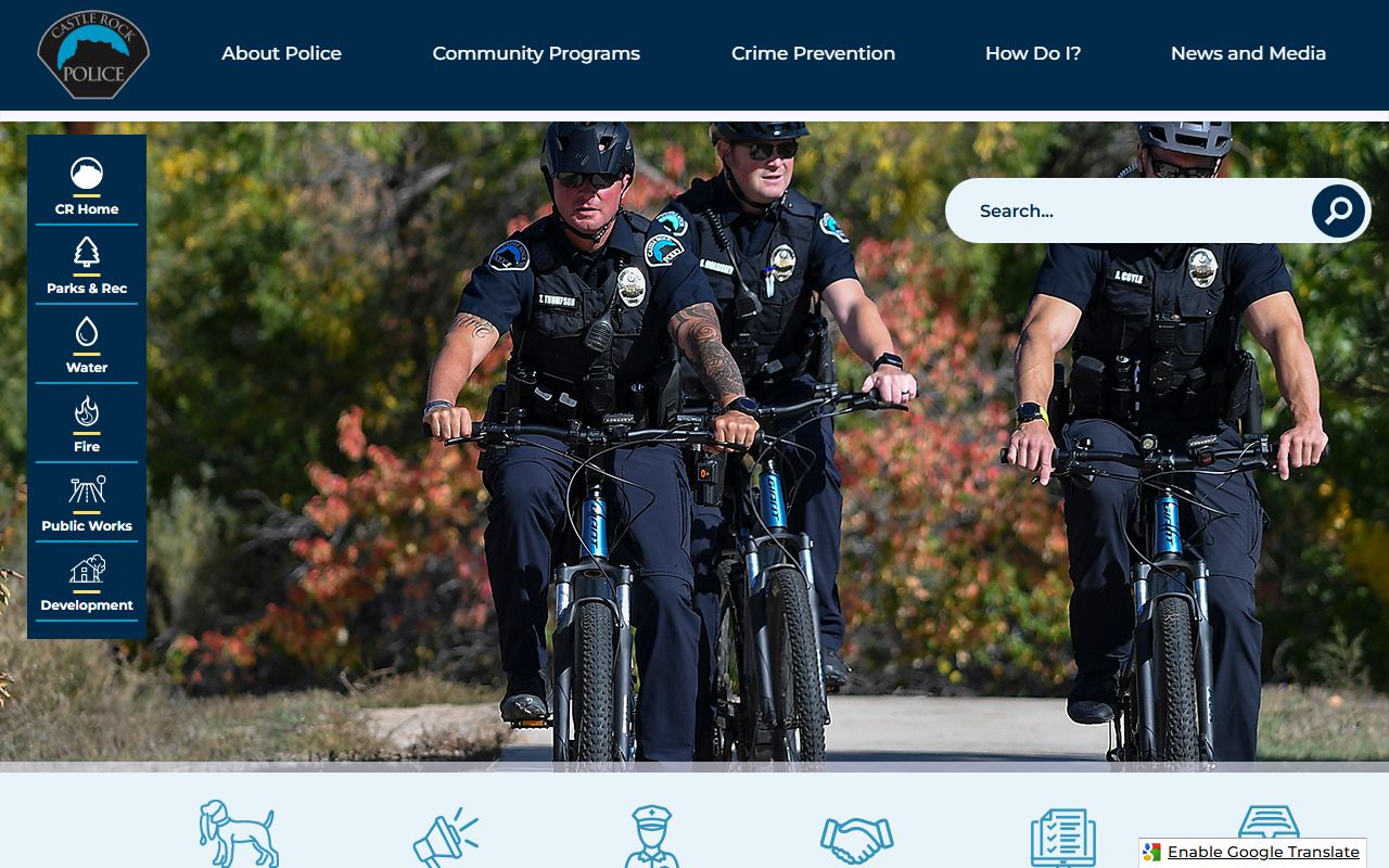 Castle Rock Police Department building