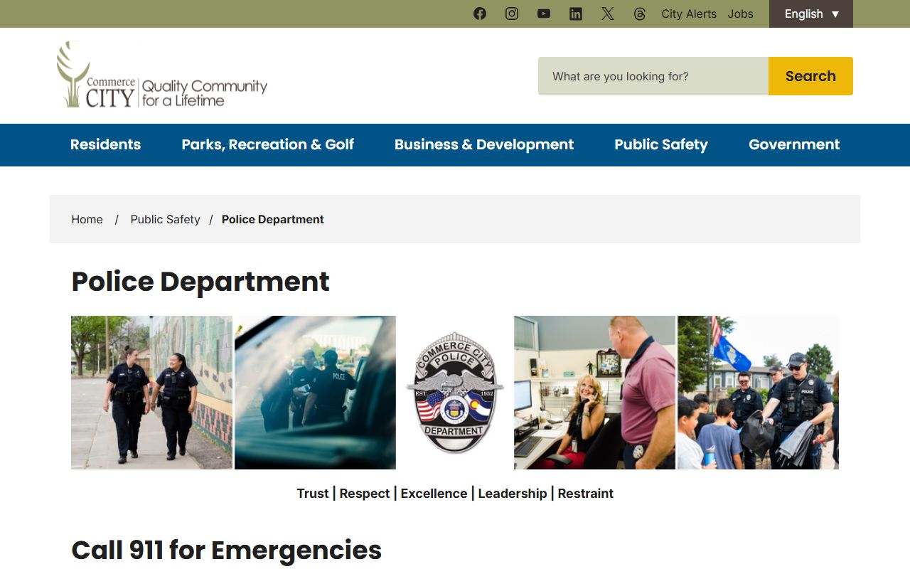 Commerce City Police Department building