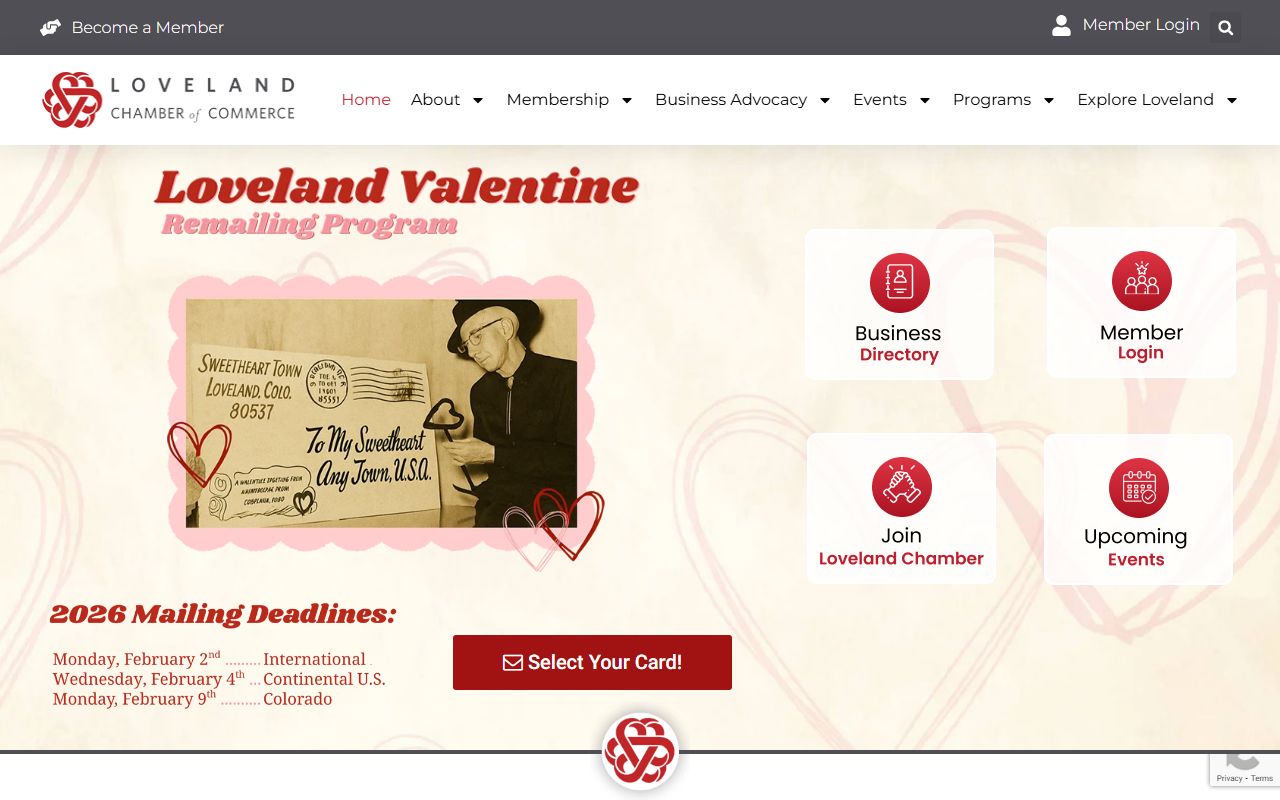 Loveland city homepage resources