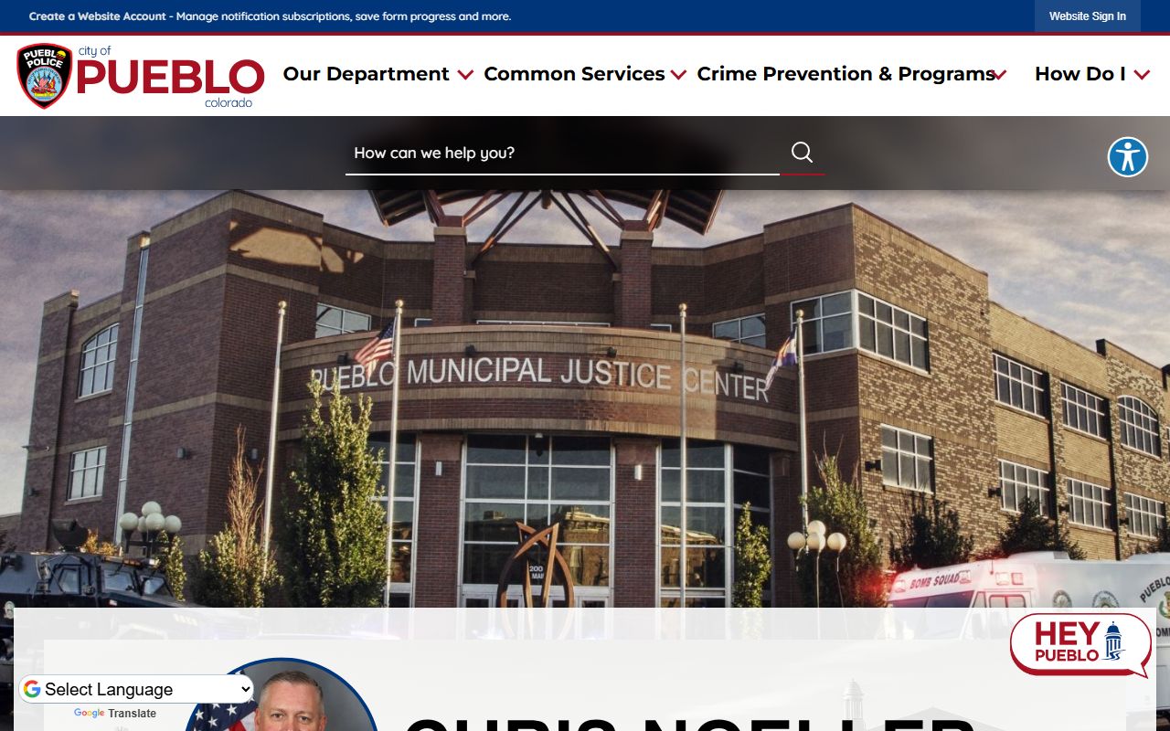 Pueblo Police Department building