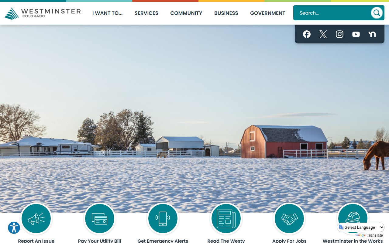 Westminster city homepage resources