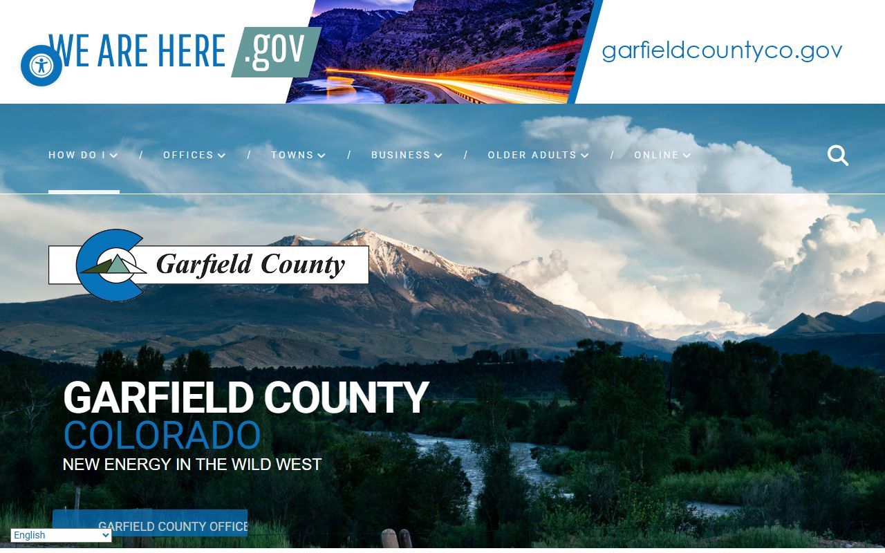 Garfield County Sheriff's Office website with 72 hour booking access