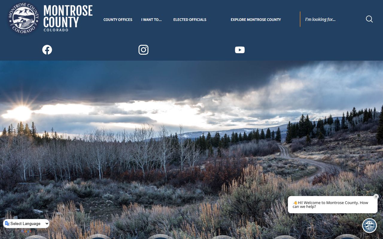 Montrose County Sheriff's Office website providing access to 72 hour booking records