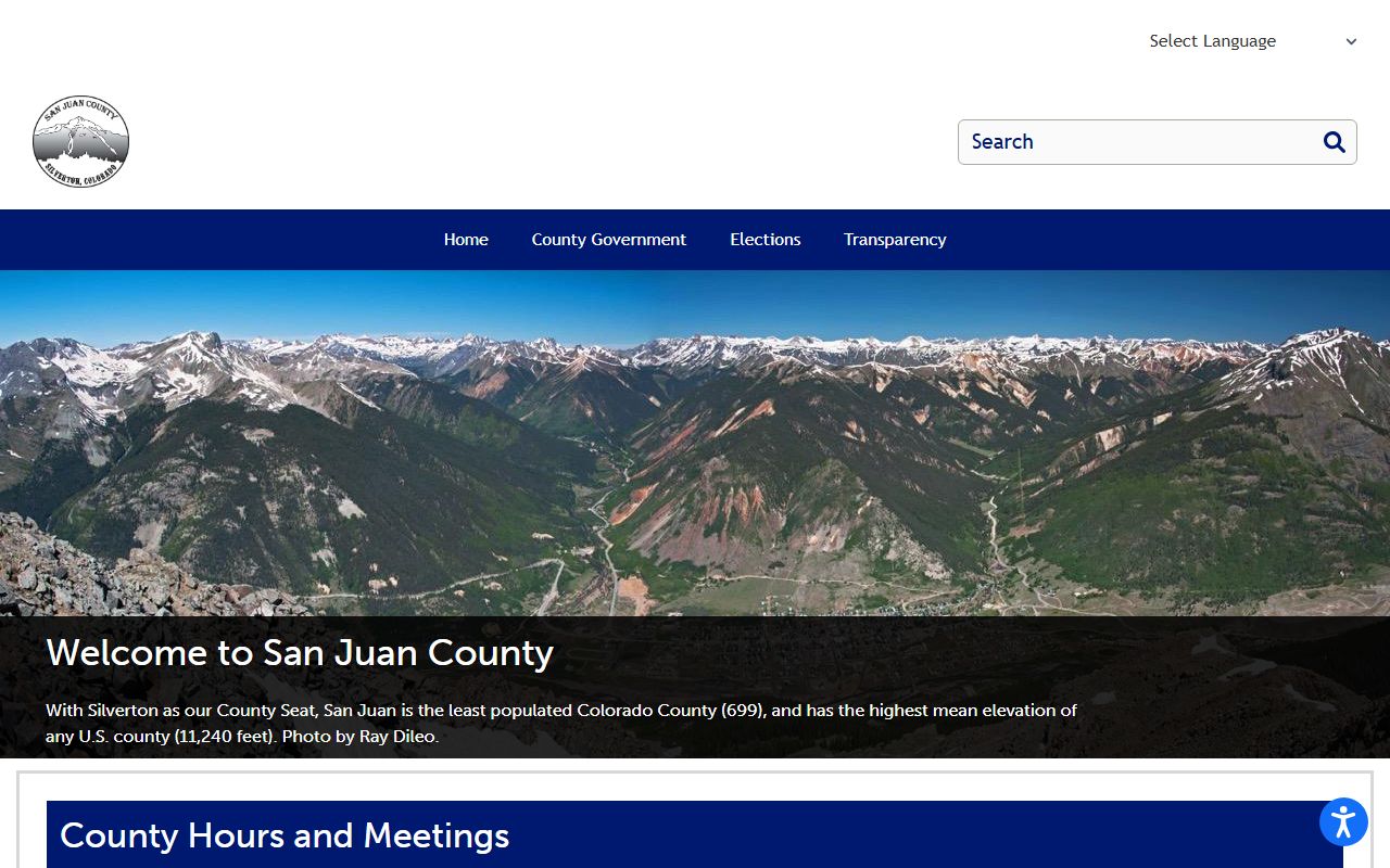San Juan County Sheriff's Office website for booking records access